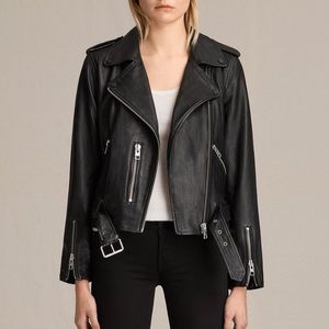 All Saints Balfern leather jacket
